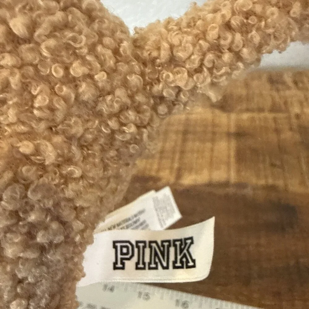 Victoria's Secret Pink Holiday 2024 Brown Mini Dog Plush Limited Edition 4.5